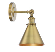 Savoy House 9-0901-1-322 One Light Wall Sconce, Warm Brass (5)