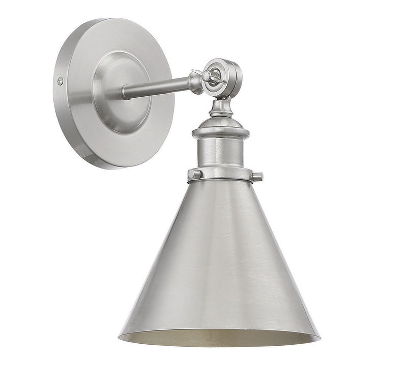 Savoy House 9-0901-1-SN One Light Wall Sconce, Satin Nickel (2)