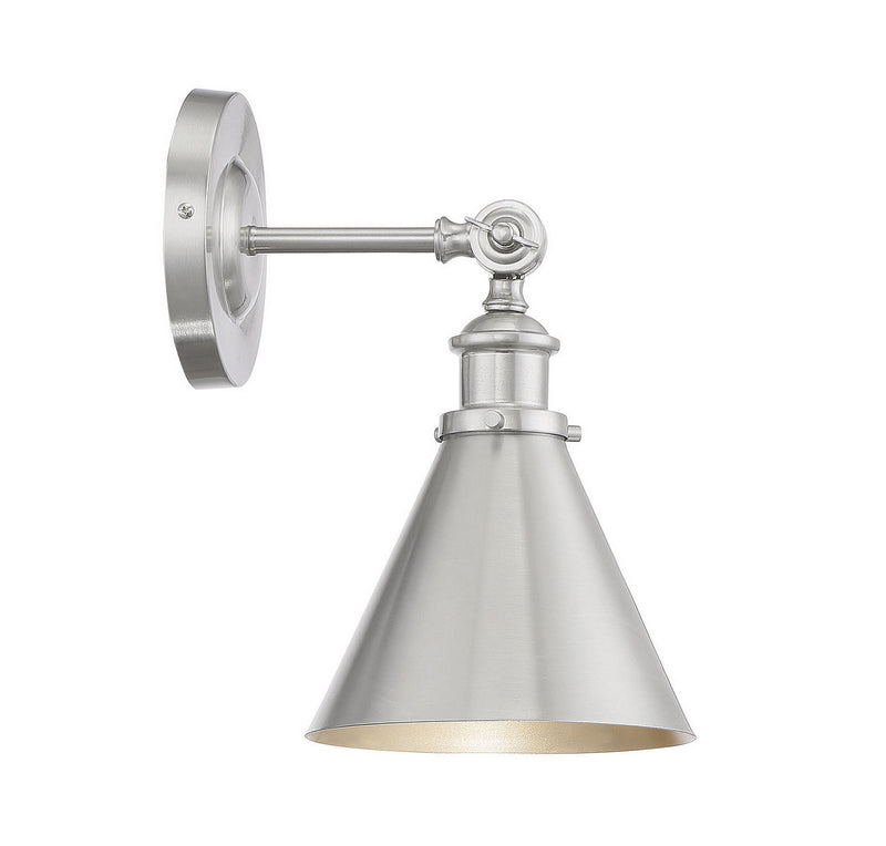 Savoy House 9-0901-1-SN One Light Wall Sconce, Satin Nickel (5)