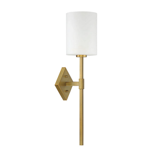Savoy House 9-0902-1-322 One Light Wall Sconce, Warm Brass (2)