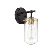 Savoy House 9-2262-1-79 One Light Wall Sconce, English Bronze and Warm Brass (2)