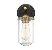 Savoy House 9-2262-1-79 One Light Wall Sconce, English Bronze and Warm Brass (3)