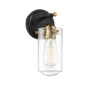 Savoy House 9-2262-1-79 One Light Wall Sconce, English Bronze and Warm Brass (4)