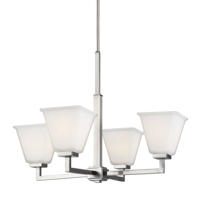 Generation Lighting 3113704EN3-962 Ellis Harper Four Light Chandelier, Brushed Nickel Alternate Image.jpg