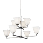 Generation Lighting 3113708EN3-962 Ellis Harper Eight Light Chandelier, Brushed Nickel Alternate Image.jpg