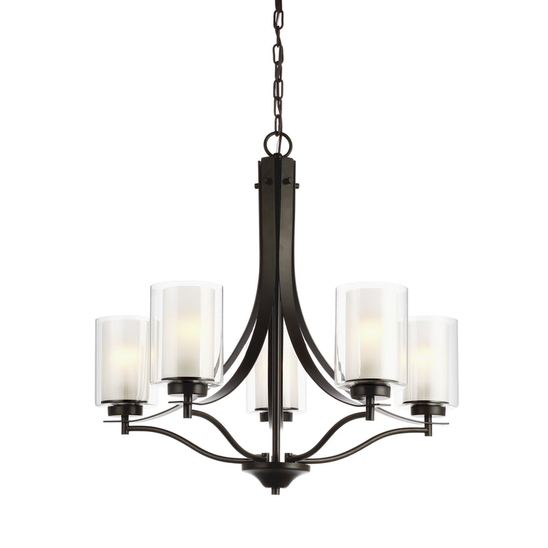 Generation Lighting 3137305-710 Elmwood Park Five Light Chandelier, Bronze Alternate Image.jpg