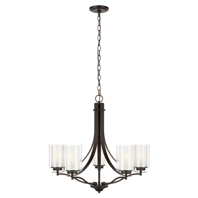 Generation Lighting 3137305-710 Elmwood Park Five Light Chandelier, Bronze Main Image.jpg