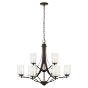 Generation Lighting 3137309-710 Elmwood Park Nine Light Chandelier, Bronze Main Image.jpg