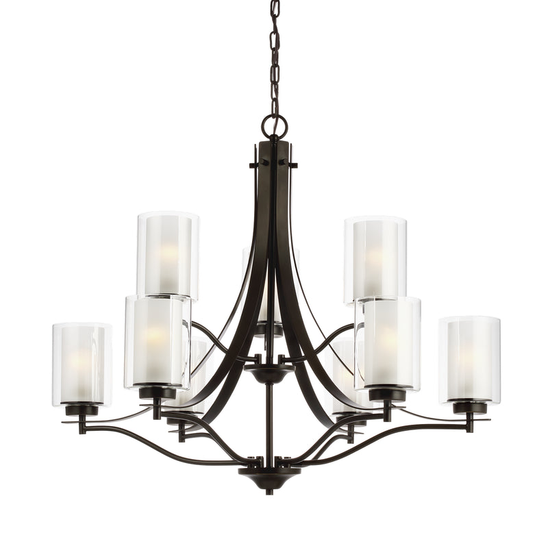 Generation Lighting 3137309EN3-710 Elmwood Park Nine Light Chandelier, Bronze Alternate Image.jpg
