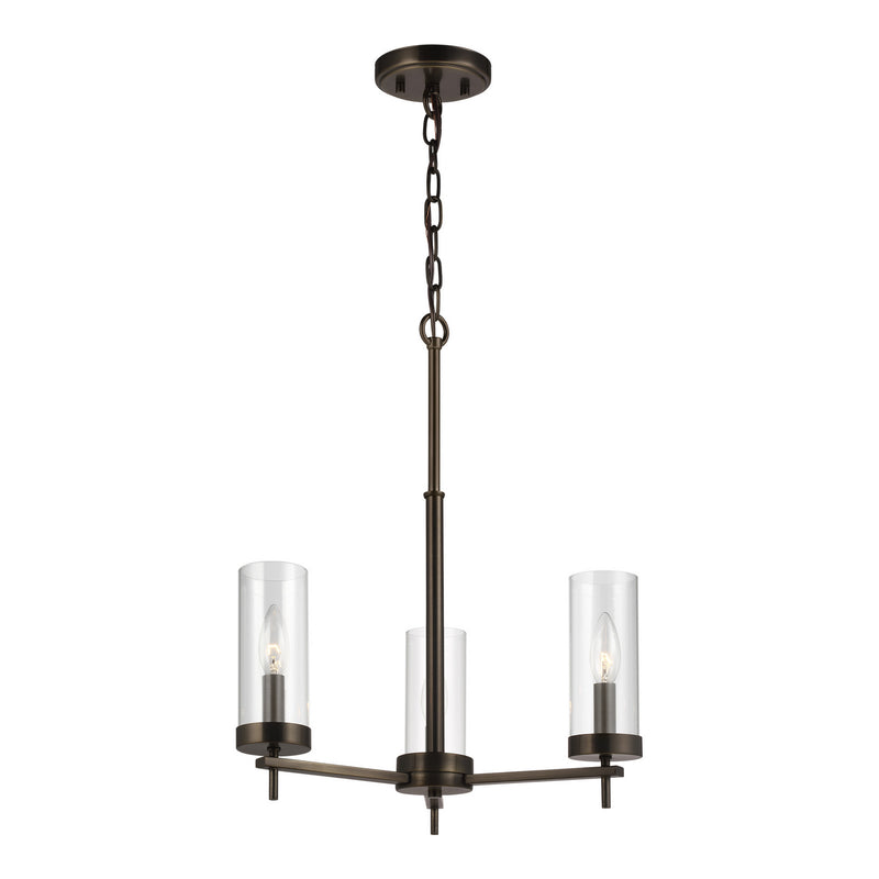 Visual Comfort Studio 3190303-778 Zire Three Light Chandelier, Brushed Oil Rubbed Bronze Main Image.jpg