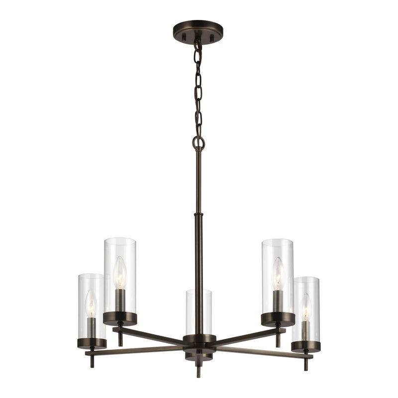 Visual Comfort Studio 3190305-778 Zire Five Light Chandelier, Brushed Oil Rubbed Bronze Main Image.jpg