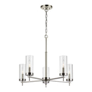 Visual Comfort Studio 3190305-962 Zire Five Light Chandelier, Brushed Nickel Main Image.jpg