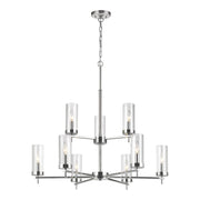 Visual Comfort Studio 3190309-05 Zire Nine Light Chandelier, Chrome Main Image.jpg