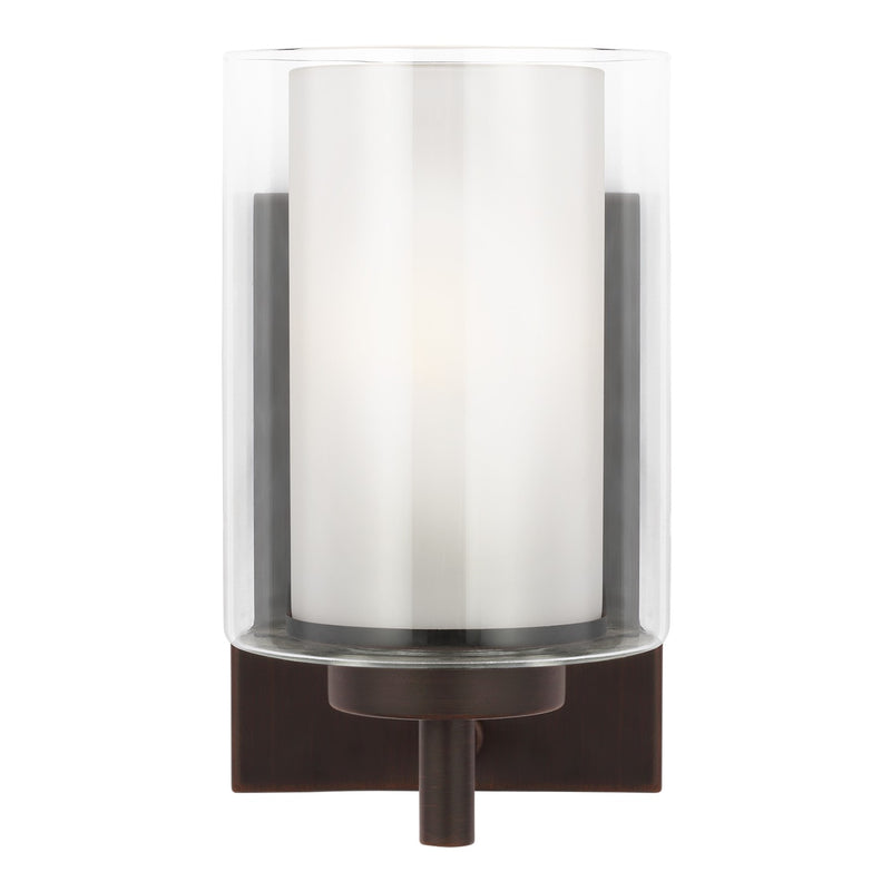 Generation Lighting 4137301-710 Elmwood Park One Light Wall / Bath Sconce, Bronze Main Image.jpg