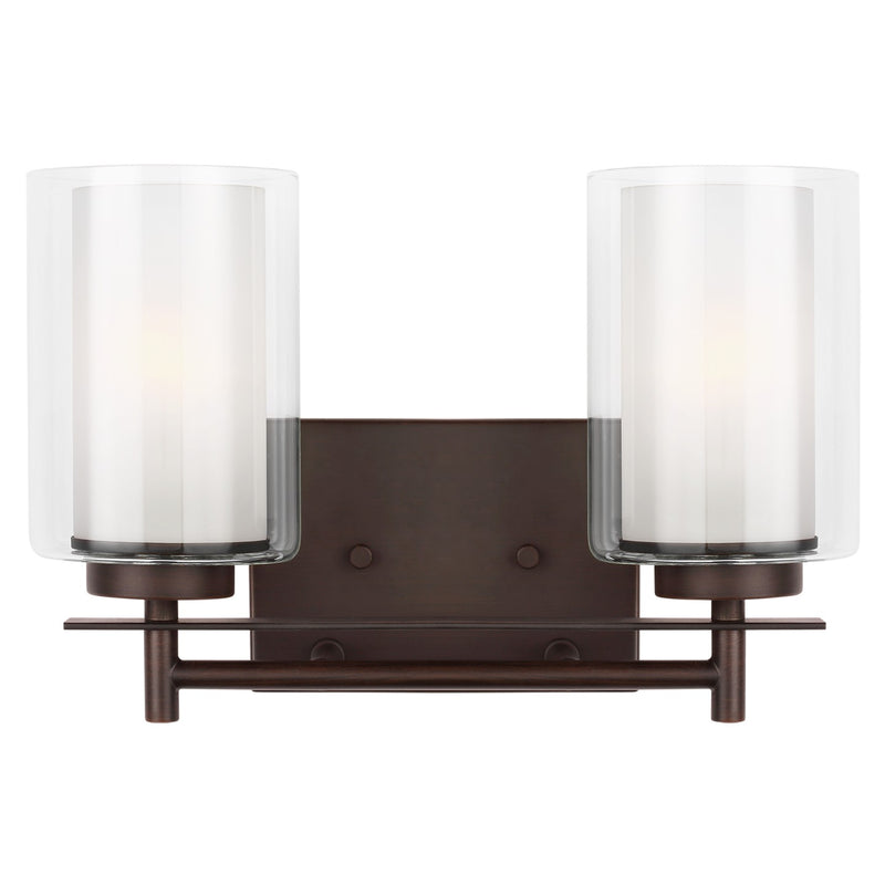 Generation Lighting 4437302EN3-710 Elmwood Park Two Light Wall / Bath, Bronze Main Image.jpg