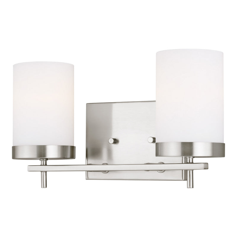 Visual Comfort Studio 4490302-962 Zire Two Light Wall / Bath, Brushed Nickel Main Image.jpg