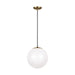 Visual Comfort Studio 6022-848 Leo - Hanging Globe One Light Pendant, Satin Brass Main Image.jpg