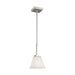 Generation Lighting 6113701EN3-962 Ellis Harper One Light Mini-Pendant, Brushed Nickel Main Image.jpg