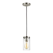 Visual Comfort Studio 6190301-962 Zire One Light Mini-Pendant, Brushed Nickel Main Image.jpg