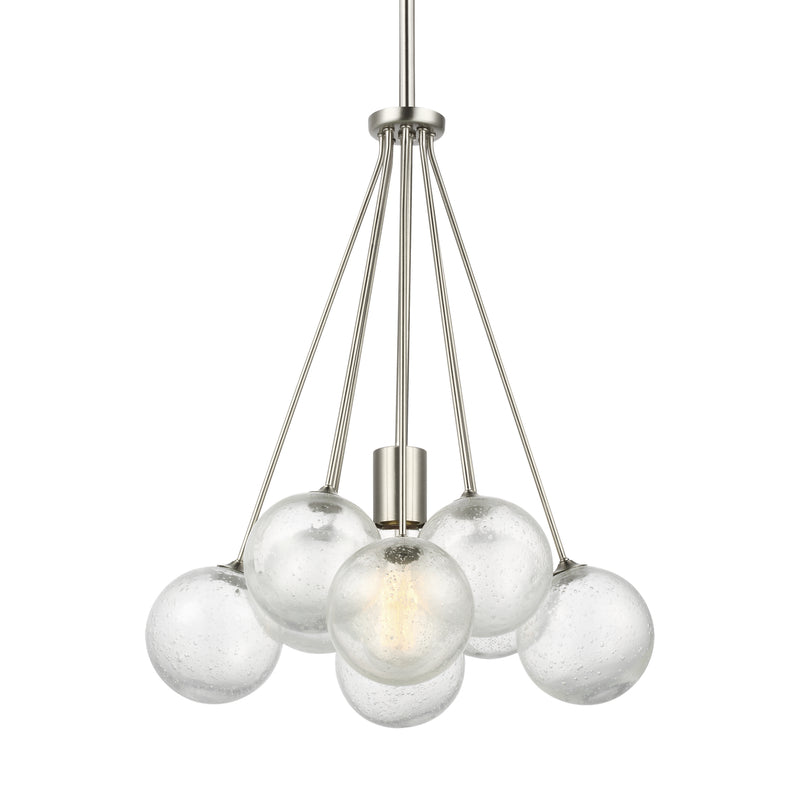 Visual Comfort Studio 6514301-962 Bronzeville One Light Pendant, Brushed Nickel Alternate Image.jpg