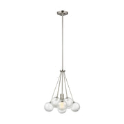 Visual Comfort Studio 6514301-962 Bronzeville One Light Pendant, Brushed Nickel Main Image.jpg