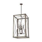Visual Comfort Studio 6526308EN-872 Thornwood Eight Light Hall / Foyer, Washed Pine Main Image.jpg