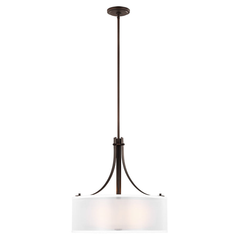 Generation Lighting 6537303-710 Elmwood Park Three Light Pendant, Bronze Main Image.jpg