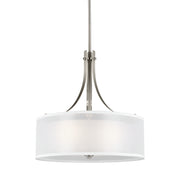 Generation Lighting 6537303EN3-962 Elmwood Park Three Light Pendant, Brushed Nickel Alternate Image.jpg