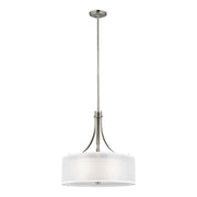 Generation Lighting 6537303EN3-962 Elmwood Park Three Light Pendant, Brushed Nickel Main Image.jpg