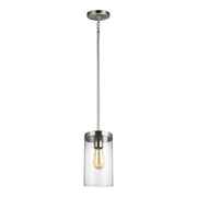 Visual Comfort Studio 6590301-962 Zire One Light Pendant, Brushed Nickel Main Image.jpg