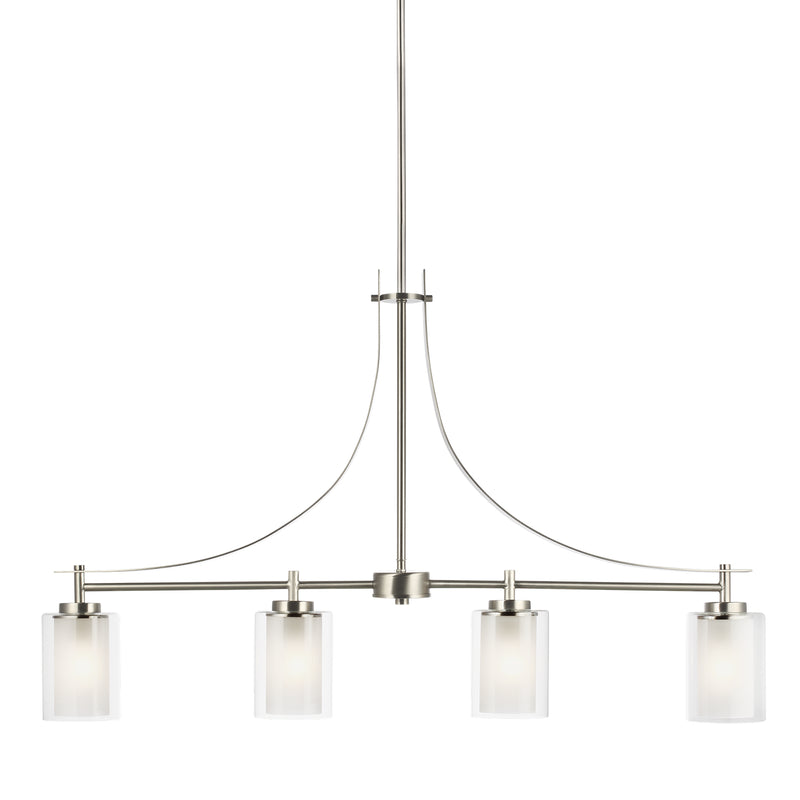 Generation Lighting 6637304-962 Elmwood Park Four Light Island Pendant, Brushed Nickel Alternate Image 3.jpg