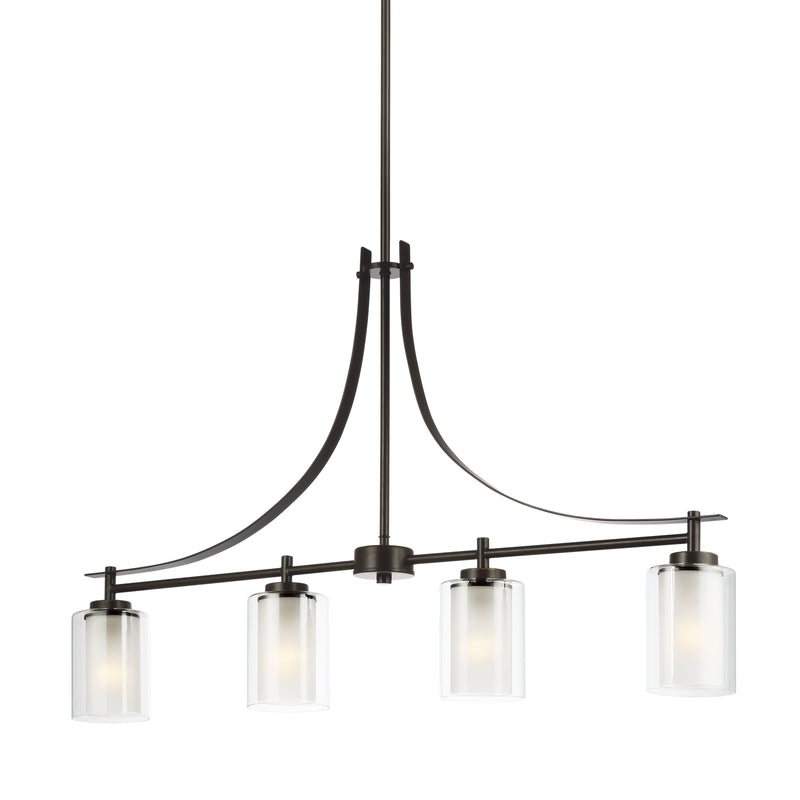 Generation Lighting 6637304EN3-710 Elmwood Park Four Light Island Pendant, Bronze Alternate Image 2.jpg