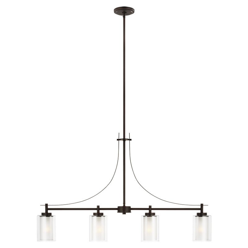 Generation Lighting 6637304EN3-710 Elmwood Park Four Light Island Pendant, Bronze Main Image.jpg