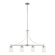 Generation Lighting 6637304EN3-962 Elmwood Park Four Light Island Pendant, Brushed Nickel Alternate Image.jpg