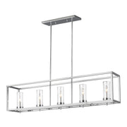 Visual Comfort Studio 6690305-05 Zire Five Light Island Pendant, Chrome Main Image.jpg
