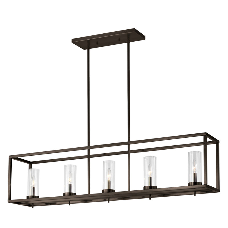Visual Comfort Studio 6690305-778 Zire Five Light Island Pendant, Brushed Oil Rubbed Bronze Main Image.jpg