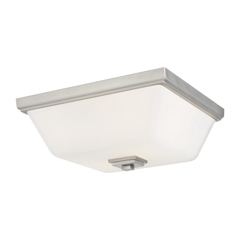 Generation Lighting 7513702EN3-962 Ellis Harper Two Light Flush Mount, Brushed Nickel Main Image.jpg
