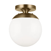 Visual Comfort Studio 7518EN3-848 Leo - Hanging Globe One Light Wall / Ceiling Semi-Flush Mount, Satin Brass Main Image.jpg