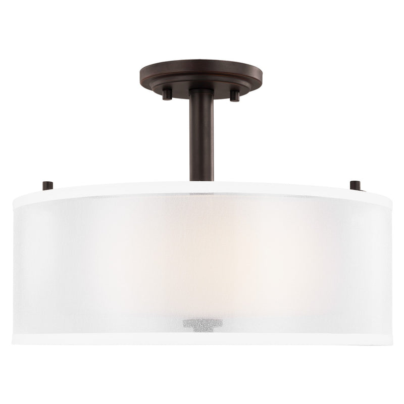 Generation Lighting 7737302-710 Elmwood Park Two Light Semi-Flush Mount, Bronze Main Image.jpg