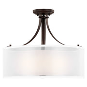 Generation Lighting 7737303-710 Elmwood Park Three Light Semi-Flush Mount, Bronze Main Image.jpg