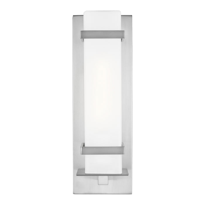 Generation Lighting 8520701EN3-04 Alban One Light Outdoor Wall Lantern, Satin Aluminum Alternate Image.jpg