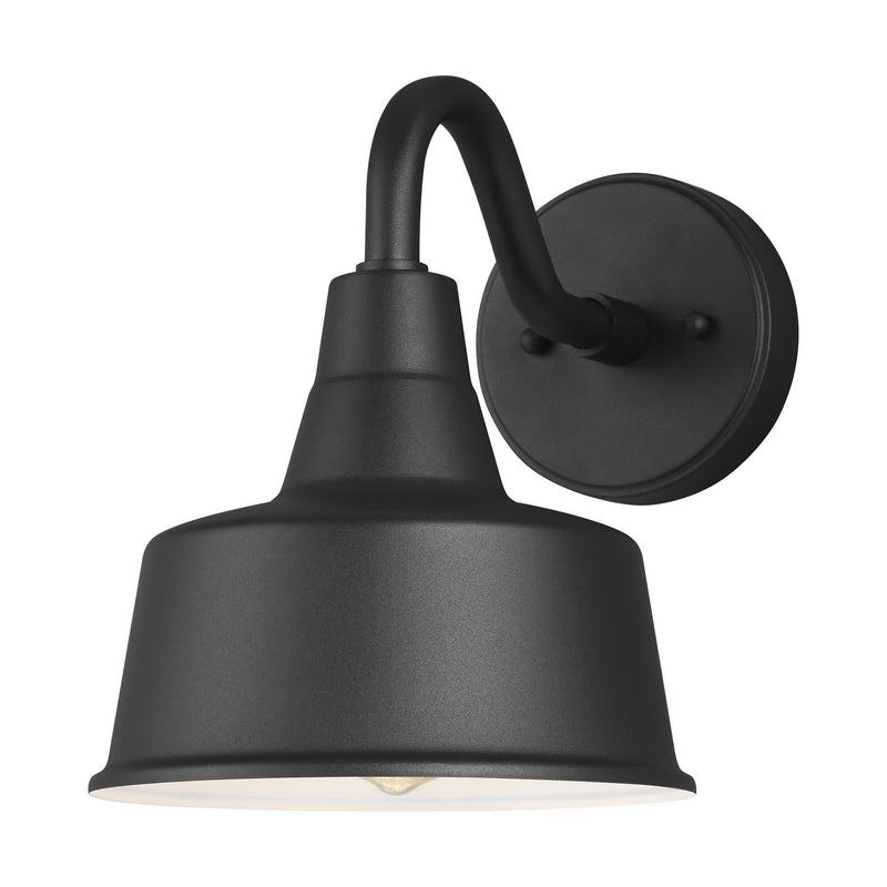 Visual Comfort Studio 8537401-12 Barn Light One Light Outdoor Wall Lantern, Black Main Image.jpg