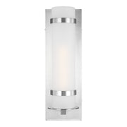 Generation Lighting 8718301EN3-04 Alban One Light Outdoor Wall Lantern, Satin Aluminum Alternate Image.jpg