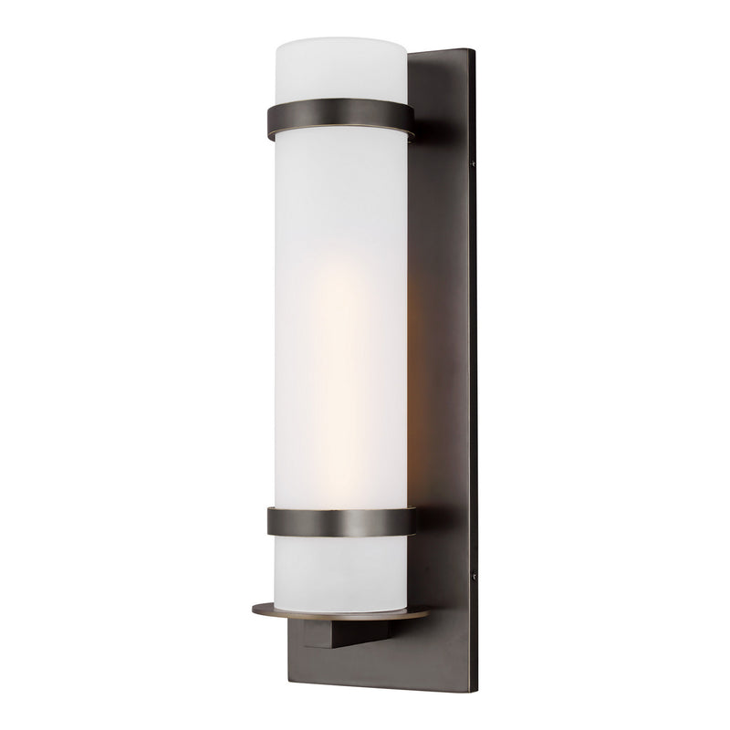 Generation Lighting 8718301EN3-71 Alban One Light Outdoor Wall Lantern, Antique Bronze Main Image.jpg