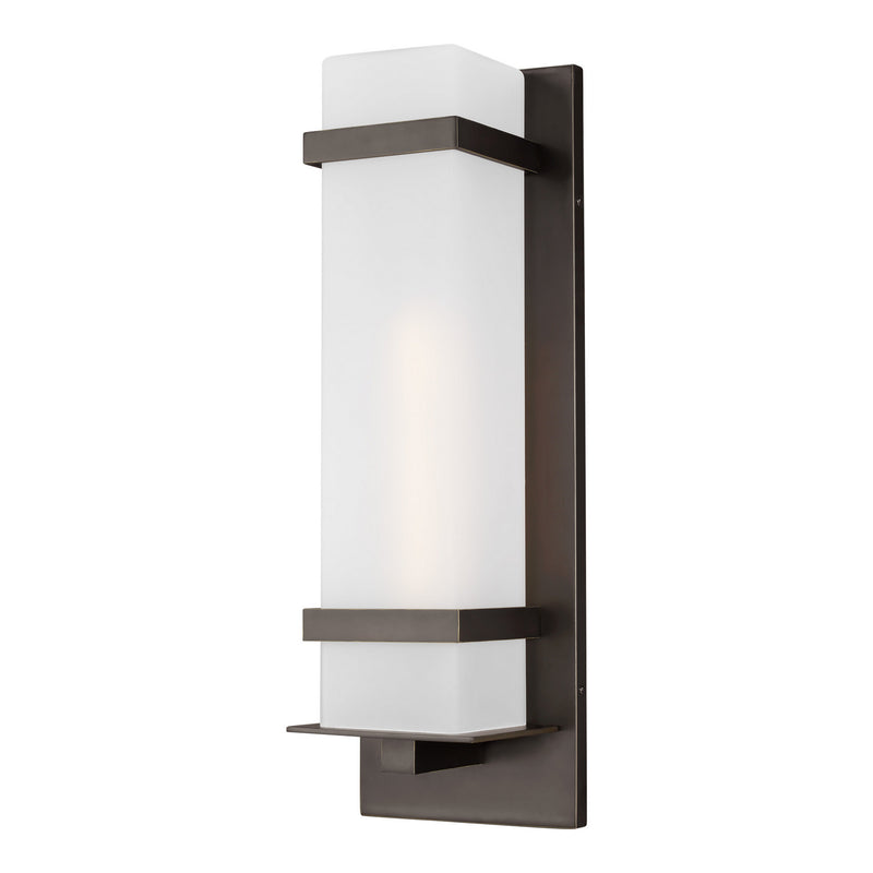 Generation Lighting 8720701EN3-71 Alban One Light Outdoor Wall Lantern, Antique Bronze Main Image.jpg