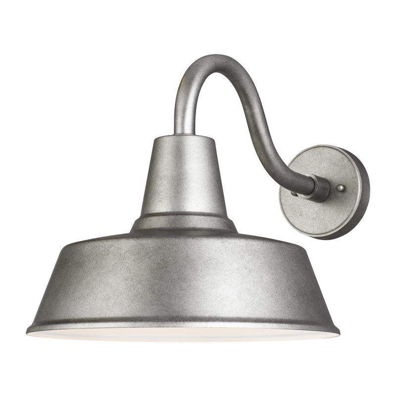 Visual Comfort Studio 8737401EN3-57 Barn Light One Light Outdoor Wall Lantern, Weathered Pewter Main Image.jpg