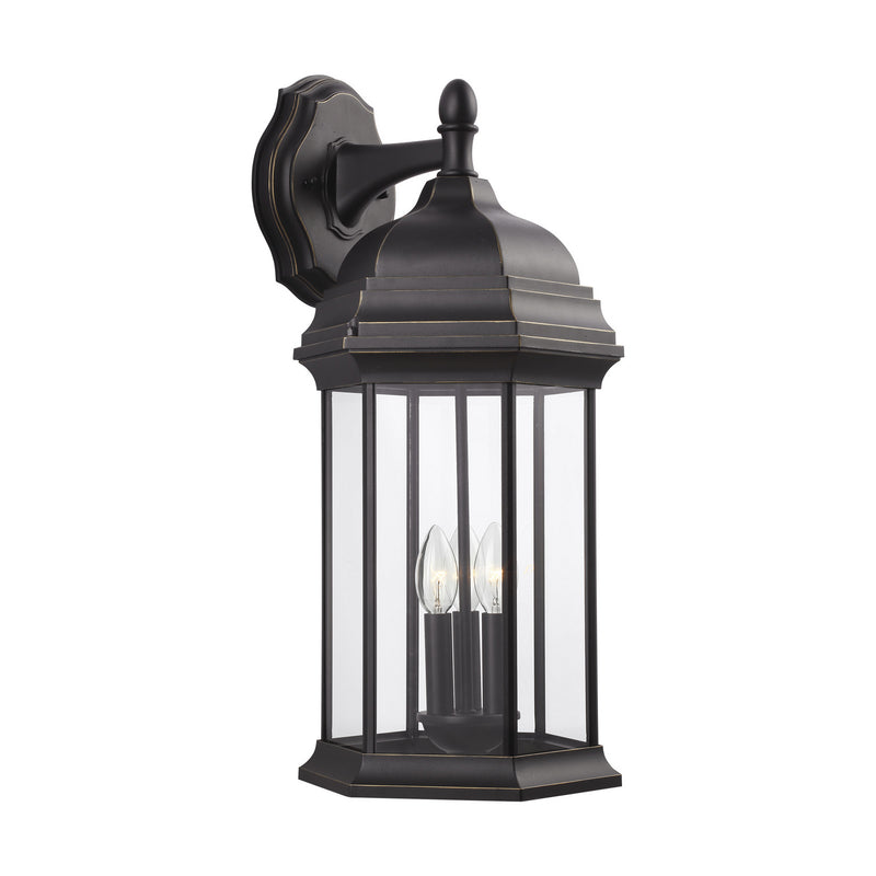 Generation Lighting 8738703EN-71 Sevier Three Light Outdoor Wall Lantern, Antique Bronze Main Image.jpg