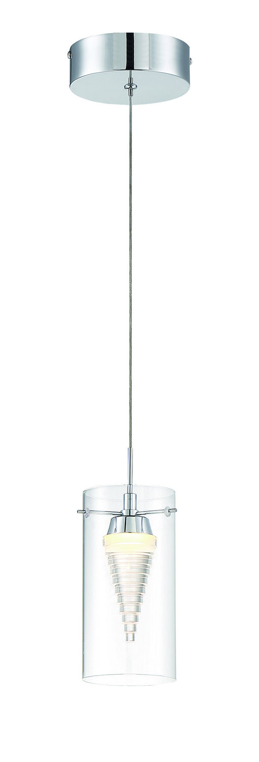 George Kovacs P20-077-L Funnel Cloud LED Mini Pendant, Chrome Main Image.jpg