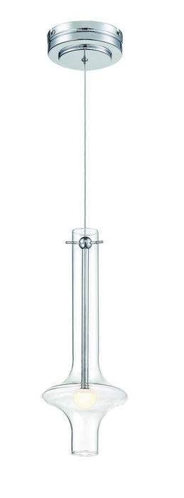 George Kovacs P22-077-L Bottleneck LED Pendant, Chrome Main Image.jpg