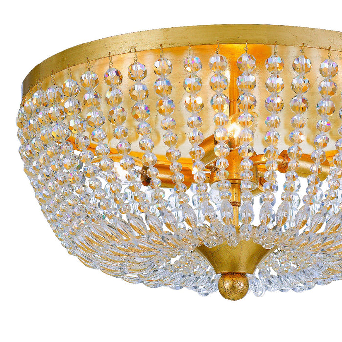 Crystorama 605-GA Rylee Four Light Flush Mount Antique Gold Alternate Image 2.jpg